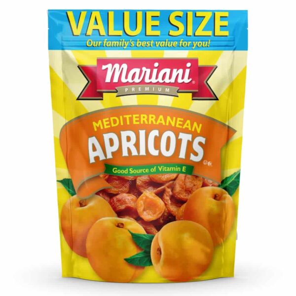 Mariani | Mediterranean Dried Apricots | Healthy Snacks for Kids & Adults | Dried Fruit | Vegan Snacks | Gluten Free Snacks | No Sugar Added, Fat Free