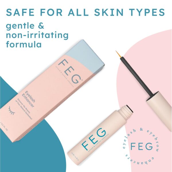 FEG Eyelash Rapid Eye Lash Growth Serum | For Lash and Brow | Creates Longer & Darker Eyelashes | Eyelash Enhancing Serum to Help Lengthen, Thicken an - Image 5