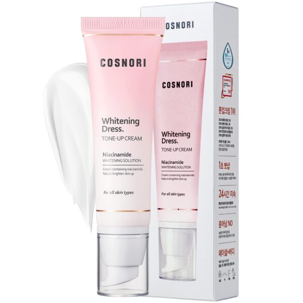 COSNORI W. Dress Tone-up Cream - Skin Radiance Face Moisturizer ? 24hr Lasting Hydrating & Sebum Control Face and Body ? Vegan, No Animal Tested ? Une