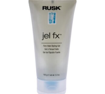 RUSK Designer Collection Jel Fx Firm Hold Styling Gel, 5.3 Oz, Medium to Firm-Hold, Used for Slicking, Molding, or Blow-Drying without Flaking, Full-B
