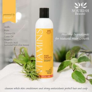 Nourish Beaute Vitamins Shampoo for Hair Loss that Promotes Hair Regrowth, Volume and Thickening with Biotin, DHT Blockers, Antioxidants, Oils and Ext - Image 2