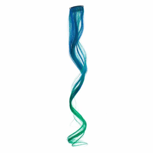 SWACC 12 Pcs Curly Wavy One Color Party Highlights Clip on in Hair Extensions Colored Hair Streak Synthetic Hairpieces (Ombre 12 Colors) - Image 8