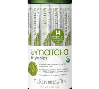 The Republic of Tea Organic Matcha Single Sips Tea, 14 Count