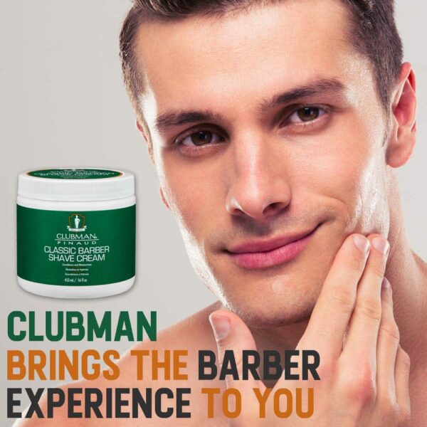 Clubman Classic Barber Shave Cream, 16 oz, 1 pack - Image 2