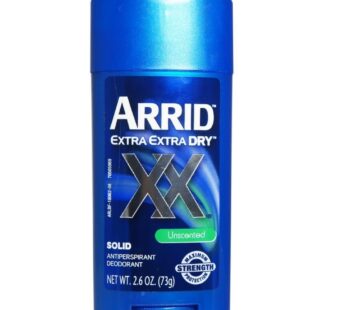 ARRID XX Anti-Perspirant Deodorant Solid Unscented 2.6 oz (Pack of 12)