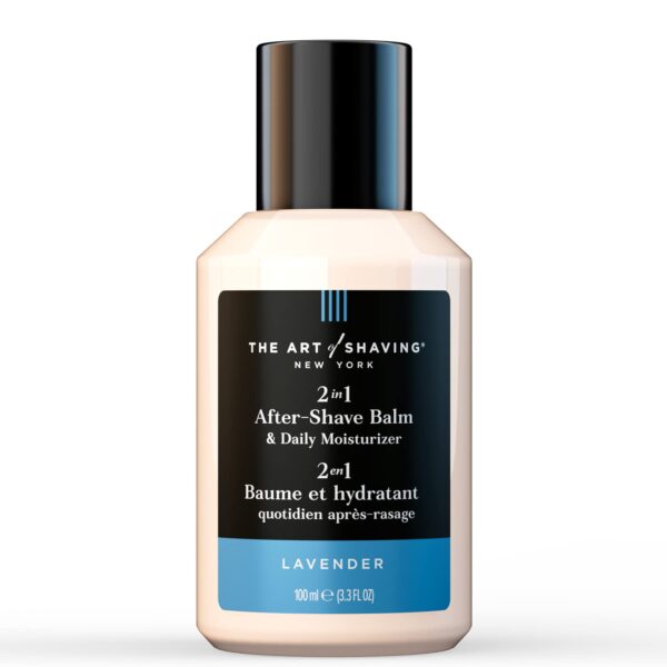 The Art of Shaving After-Shave Balm for Men - Face Moisturizer, Clinically Tested for Sensitive Skin, Lavender, 3.3 Fl Oz (Pack of 1)