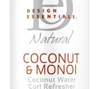 Design Essentials Natural Coconut & Monoi Coconut Water Curl Refresher with Sunflower, Marshmallow Root & Aloe, 8 Ounce