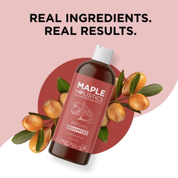 Argan Oil Shampoo for Dry Hair - Sulfate Free Shampoo for Damaged Hair and Frizz with Argan Oil for Hair - Volumizing Shampoo for Hair Shine and Volum - Image 6