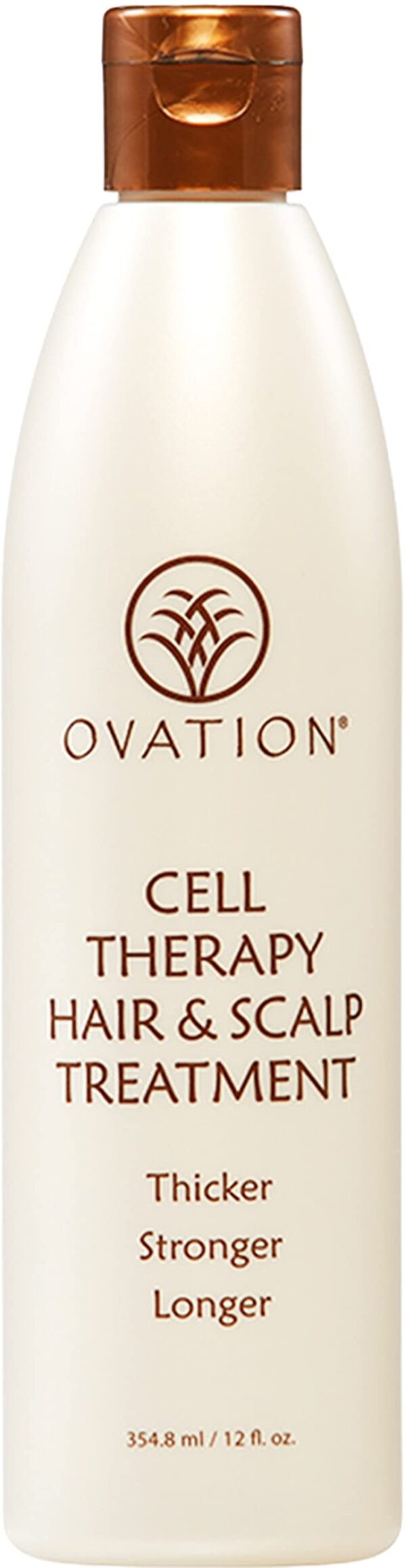 Ovation Hair Cell Therapy Hair & Scalp Treatment for Women - For All Hair Types - 12 oz - Helps Reduce Hair Breakage, Split Ends - No Sulfates or Para