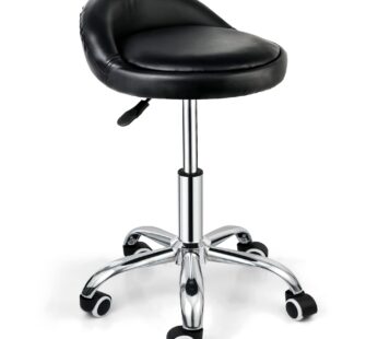 Nova Microdermabrasion Rolling Stool Swivel Salon Stool Chair Adjustable Drafting Stool Tattoo Office Massage Medical Facial Spa Stool with PU Cushion