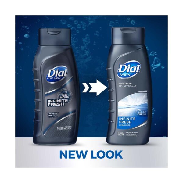 Dial for Men Body Wash, Infinite Fresh, 20 Fluid Ounce (Pack of 3) - Image 3