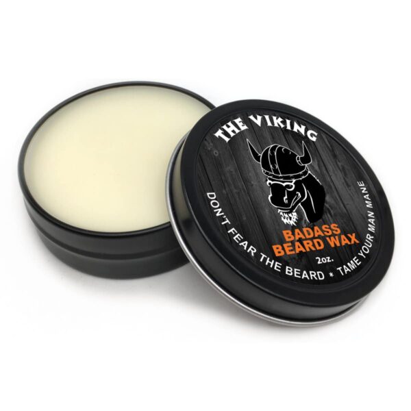 Badass Beard Care Beard Wax For Men - The Viking Scent, 2 oz - Softens Beard Hair, Leaves Your Beard Looking and Feeling More Dense - Image 3