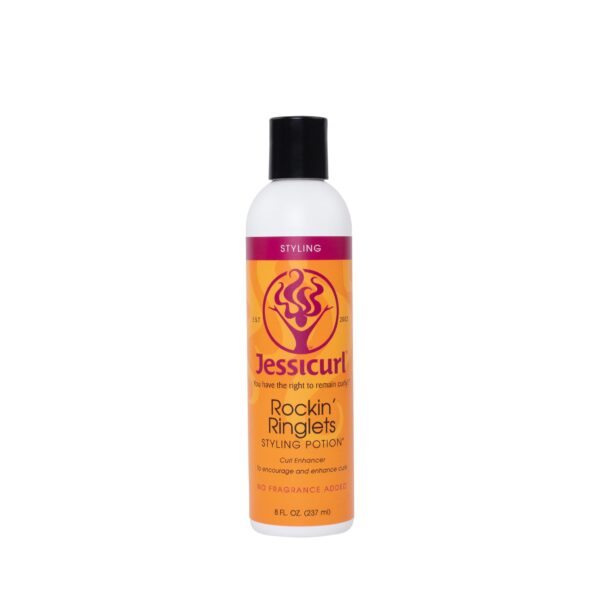 Jessicurl, Rockin' Ringlets Styling Potion, No Fragrance Added, 8 Fl oz. Curl Enhancer with Flaxseed Extract, Curl Defining Styler for Curly Hair and