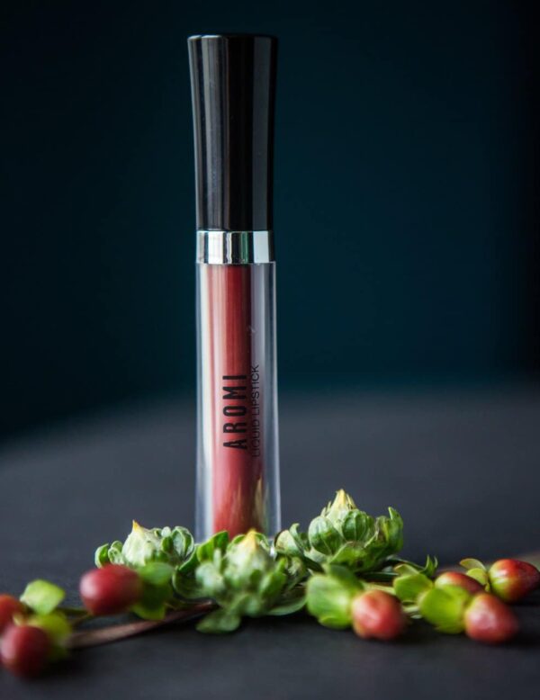 Aromi True Maroon Matte Liquid Lipstick | Dark Red Lip Color with Warm Undertones, Bordeaux Lipstick, Vegan, Cruelty-free, Long-wear, Waterproof (Rich - Image 6
