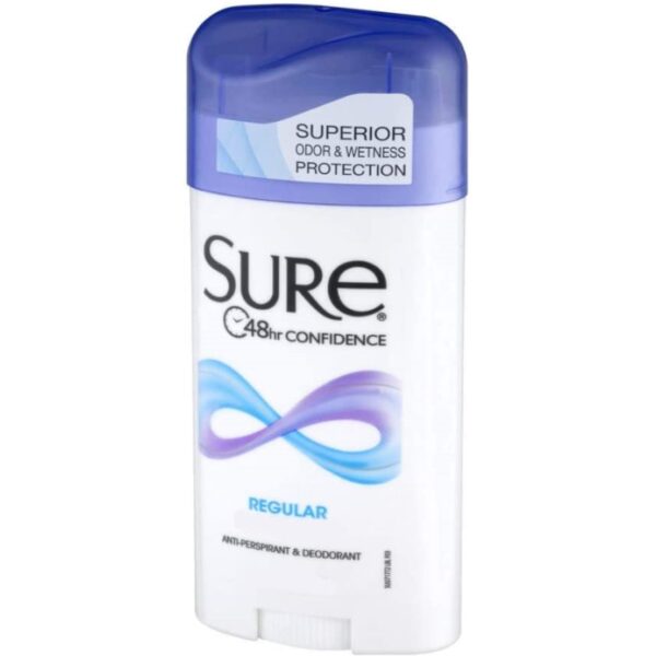 Sure Anti-Perspirant & Deodorant Original Solid, Regular Scent 2.70 oz (Pack of 4) - Image 2