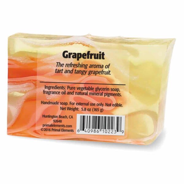 Primal Elements Bar Soap in Shrinkwrap, Grapefruit, 6 Ounce - Image 2