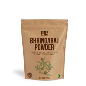 MB Herbals Pure Bhringraj Powder 100 Grams | Pure Bhringaraj Eclipta Alba Powder | Hair Growth - Image 1