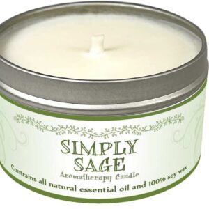 Our Own Candle Company Soy Wax Aromatherapy Candle, Simply Sage, 6.5 Ounce - Image 1