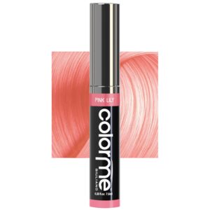 Colorme Root Touch Up Temporary Hair Mascara to color and Blend Semi Permanent Dye regrowth. Washes Out (PINK LILLY) - Image 1