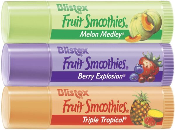 Blistex Fruit Smoothies Lip Moisturizers 3 Sticks 0.10 oz each Pack of 3 - Image 3