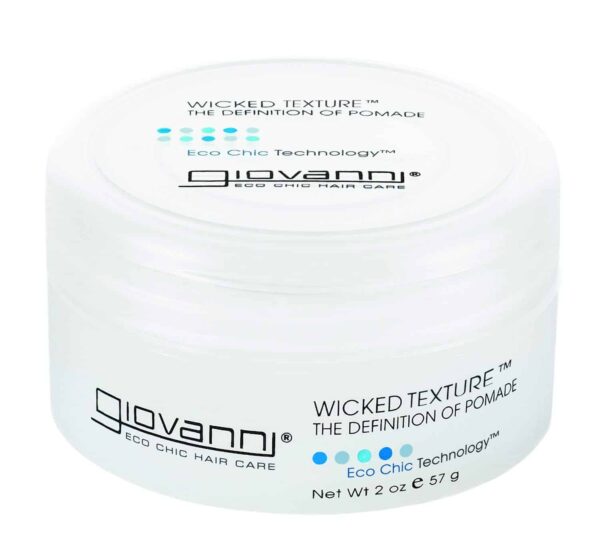 GIOVANNI Wicked Texture The Definition Of Pomade - Styling Hair Pomade, Helps to Shape Hair & Smooth Texture, Water Based Pomade that Washes Out Easil