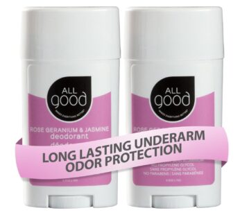 All Good Aluminum Free Deodorant Stick – Natural Deodorant w/Shea Butter & Aloe Vera, Bio-Active Formula, Vegan, Underarm Odor Protection for Men & Wo