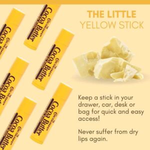 Cococare Cocoa Butter Lip Balm - The Little Yellow Stick Enriched with Natural Cocoa Butter - Conditions & Protects Lips with Hydrating Formula - 0.15 - Image 7