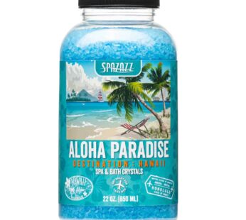 Spazazz SZCH SPZ-303 Hawaii Aloha Paradise Destination Crystals Container, 22 oz. Aromatherapy, 1.3 Pound (Pack of 1), Blue