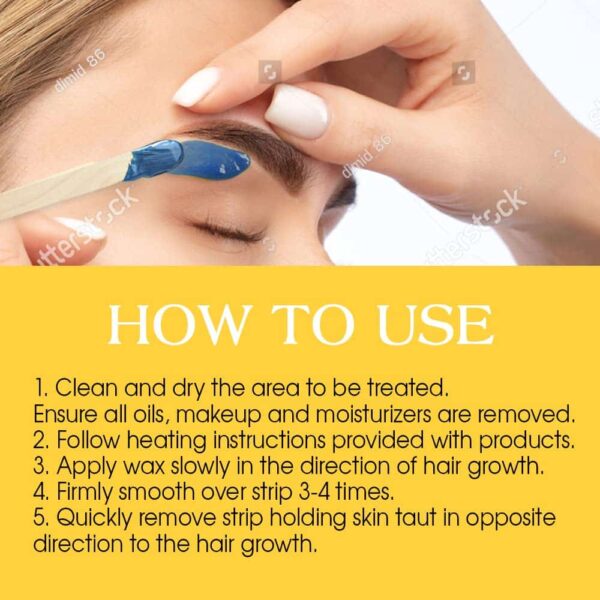 GiGi Microwave Sensitive Tweezeless Wax with Azulene Oil - Non-Strip Facial Hair Remover for Sensitive Skin, 1 oz - Image 6