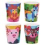French Bull 4pc Toddler Kids Feeding Melamine Tableware Flatware BPA Free Dishwasher Safe, Durable Plate, Cup, Bowl, Divided Tray Dinnerware Set, Juic