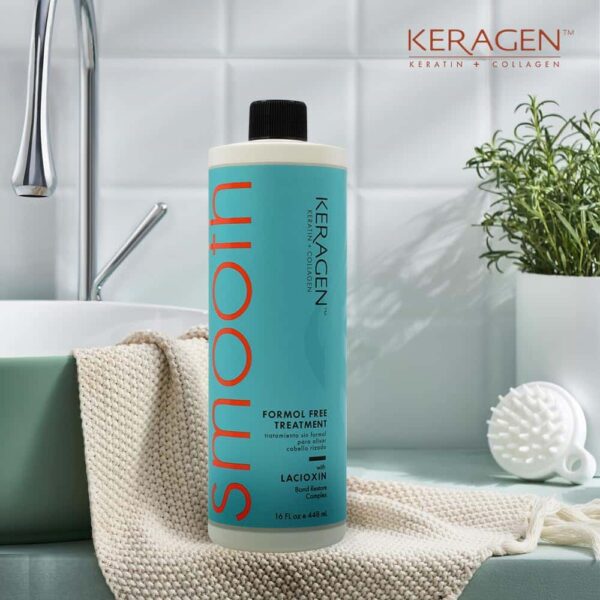 KERAGEN Brazilian Keratin Smoothing Treatment, Frizz Control for Dry Hair, Formaldehyde-Free, 16 Oz - Image 2