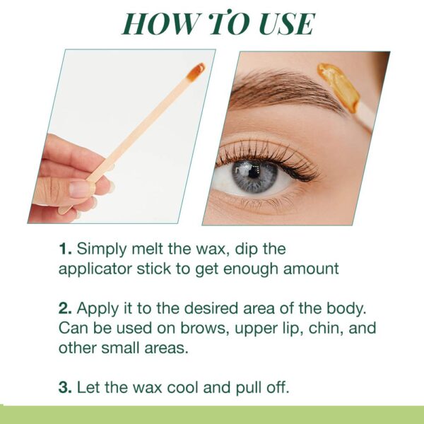 Clean + Easy Petite Waxing Sticks for Facial Waxing | Wood Applicator Spatulas for Hair Removal, 100 count - Image 5