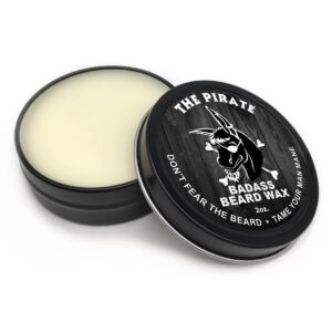 Badass Beard Care Beard Wax For Men - The Pirate Scent, 2 oz - Softens Beard Hair, Leaves Your Beard Looking and Feeling More Dense - Image 3