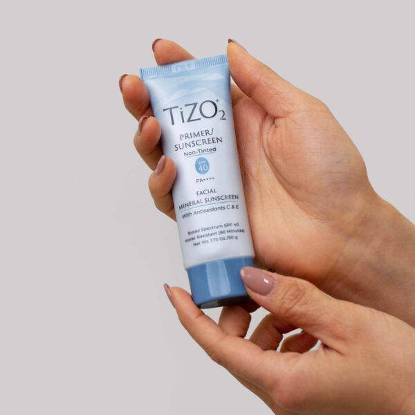 TiZO2 Facial Mineral Sunscreen and Primer, Non-tinted Broad Spectrum SPF 40 with Antioxidants, Sheer matte finish, Fragrance-Free, Oil-Free, Dermatolo - Image 2