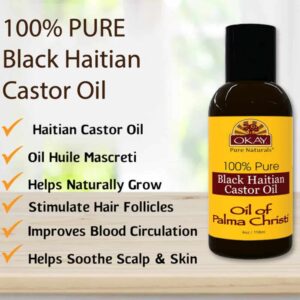 OKAY BLACK HAITIAN CASTOR OIL 4oz / 118ml - Image 4