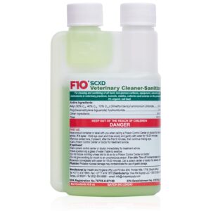 F10 SCXD Concentrated Veterinary Disinfectant & Cleaner With Soap For Kennels, Litter Box, Cage, Terrariums, Habitats, Vet Practices - 200 ml (6.8oz) - Image 1