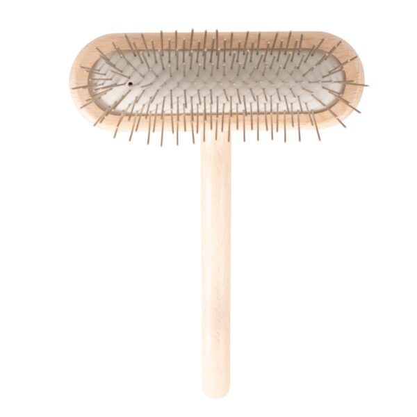 Chris Christensen Original Series 27 mm T-Brush - Dog & Cat Grooming Brush, Groom Like a Professional, Stainless Steel Pins, Lightweight Beech Wood Bo