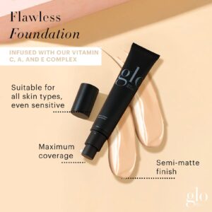 Glo Skin Beauty Satin Cream Foundation in Golden Fair - Liquid Mineral Makeup - 15 Shades, Full Coverage, Semi Matte Finish - Image 2