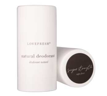Lovefresh – Natural Deodorant Stick | Handmade, All-Natural, Non-Toxic, Clean Beauty (Super Strength, 3.7 oz | 109 ml)