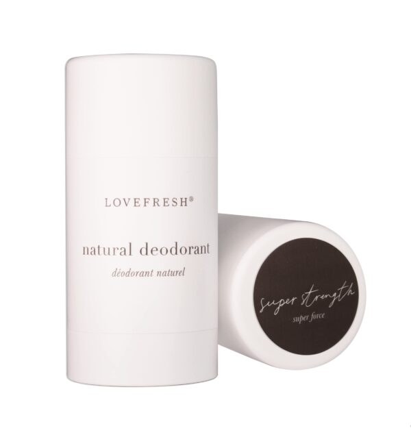 Lovefresh - Natural Deodorant Stick | Handmade, All-Natural, Non-Toxic, Clean Beauty (Super Strength, 3.7 oz | 109 ml)