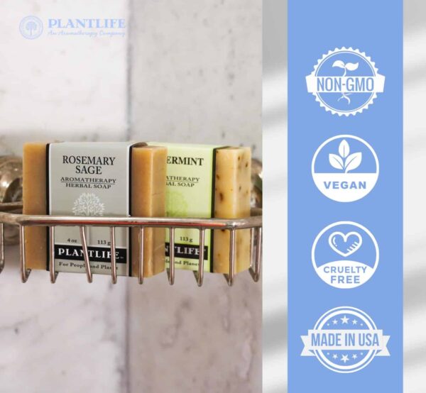 Plantlife Frankincense Myrrh Bar Soap - Moisturizing and Soothing Soap for Your Skin - Hand Crafted Using Plant-Based Ingredients - Made in California - Image 3