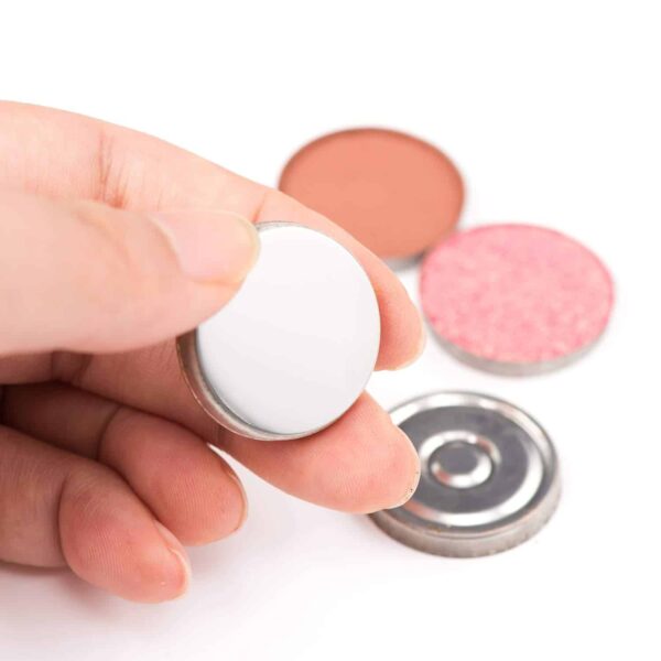 Allwon 56Pcs Metal Stickers for Magnetic Palette Empty Eyeshadow Makeup Palette + Depotting Spatula (28Pcs Round + 28Pcs Square) - Image 6