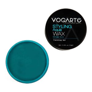 VOGARTE Hair Styling Aqua Wax for Men, Strong Hold & Shiny Finish, 3.52 oz - Image 2