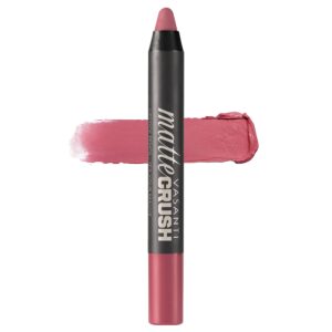 VASANTI Cosmetics Matte Crush Lipstick Pencil (It's Your Mauve) Long-Lasting Waterproof Soft Velvety Matte Lip Liner - Image 1