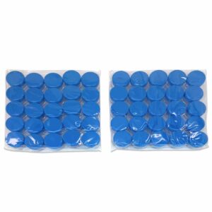 Beauticom (Quantity: 200 Pieces) 5G/5ML Round Clear Jars with Blue Lids for Scrubs, Oils, Toner, Salves, Creams, Lotions, Makeup Samples, Lip Balms - Image 7