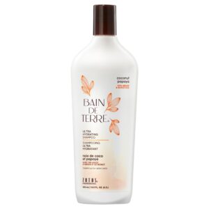 Bain de Terre Coconut Papaya Ultra Hydrating Shampoo, Moisture Quench for Dry, Damaged Hair, with Argan & Monoi Oils, Paraben-Free, Color-Safe, Vegan, - Image 1