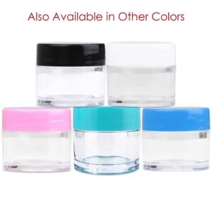 Beauticom? High-Graded Quality 7 Grams/7 ML (Quantity: 12 Packs) Thick Wall Clear Plastic LEAK-PROOF Jars Container with Black Lids for Cosmetic, Lip - Image 8