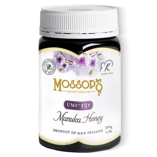 PRI Mossop?s Manuka Honey UMF 15+, MGO 514+ 1.1lb New Zealand Raw Monofloral Manuka Honey