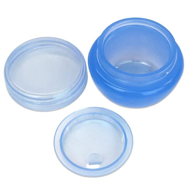 Beauticom? 24 Pieces 10G/10ML Blue Frosted Container Jars with Inner Liner for Lotion, Toners, Lip Balms, Makeup Samples - BPA Free - Image 4