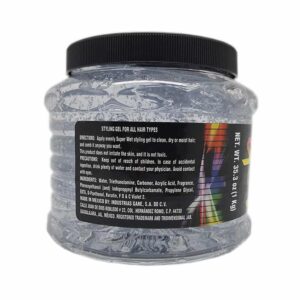 Super Wet, Hair Styling Gel, Clear, Jumbo, 2.2 lb - Image 2